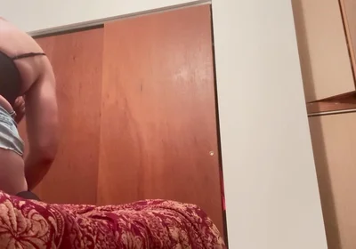 The Crossdressing Stepdad Rides a Toy