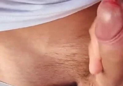 I Accidentally Saw the Village Guy’s Big Dick, He Was Jerking off His Huge Cock, and I Helped Him Release a Lot of Thick Sperm!