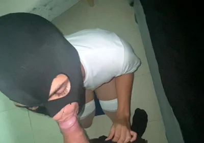 Latino Femboy comes to my home looking for cock