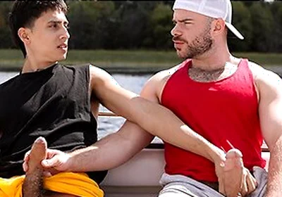 Straight Buddies Marcus Mcneil & Angel Elias Turn Disappointing Boat Day Into Hard Fuck