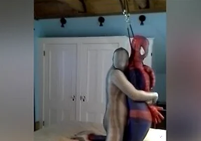 Zentai Croc Has Some Fun With Captured Dummy Spiderman
