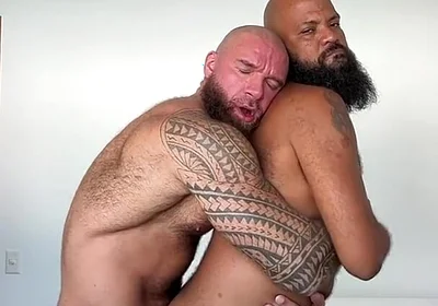Two Hot Muscle Bears / Gay Bear Couple