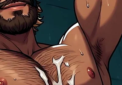 Handsome Hairy Men Erotic Art