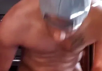 Kennie Jai Jerks off in the Kitchen and Has Tea!!