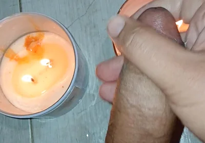A Straw in the Romantic Light of Aromatic Candles to Improve Concentration.