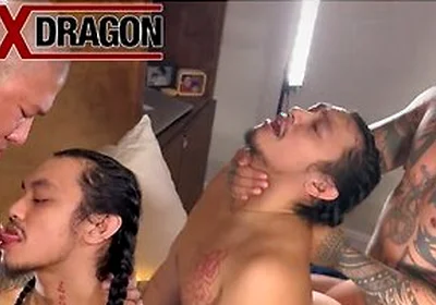 Arching Back Of Sexy Sireno Is Perfect For Damian Dragons Dick