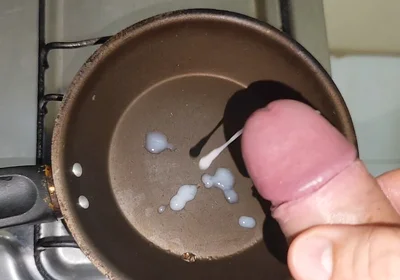 Wow, Tasty Fried Cum for Breakfast!!