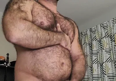 Hairy Bear Having a Blast