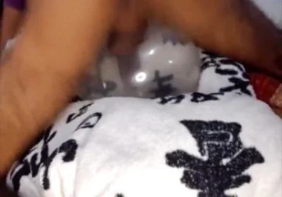 I Fucked an Inflated Condom and Left It Full of Milk