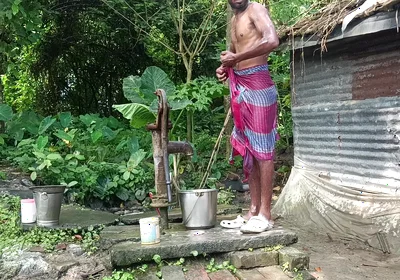 Indian Mature Shower Open Place Desi Style