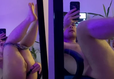 Jerking off My Big Cock and Fucking My Asshole with Toys