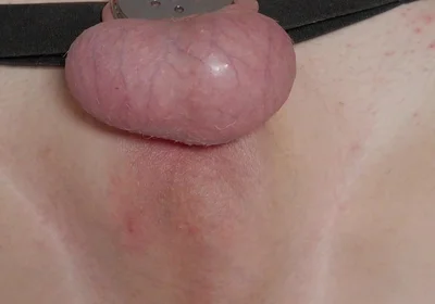 Femboy Cums Through Flat Chastity with Butt Plug