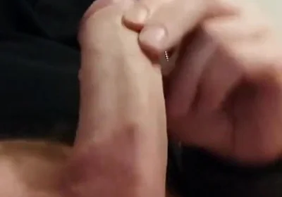 Jerking My Fat and Veined Cock, Pumping Out a Creamy Cum Load Running Over My Finger Tips