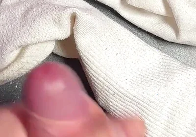 Exclusive: Guy Shows off His Legs and Cums on His Socks.