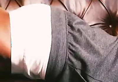 Masculine Man Masterbates Hard on Couch