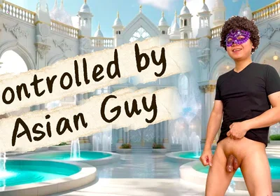 He Was Being Controlled by Uncut Asian Guy