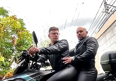 Fucking On The Bike With Huge Creampie, In A Hot Outdoors