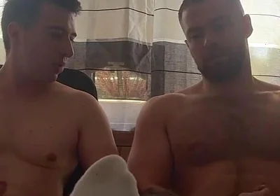 Mutual Masturbation and Sock Sniffing with Straight Bro