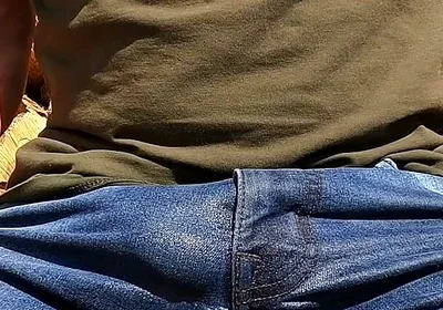 Wetting My Jeans and Teasing My Cock with Vibrators