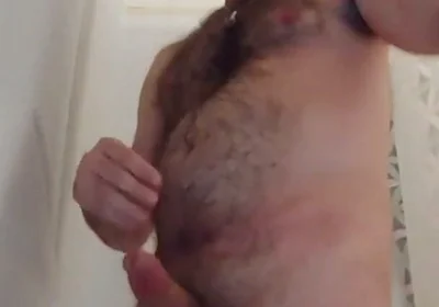 Playing with My Piss and Cumming in the Shower