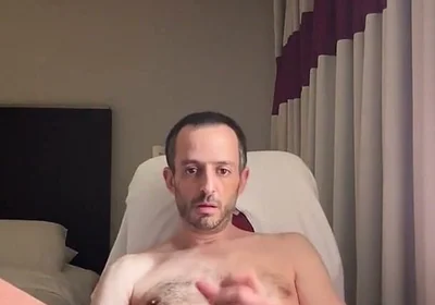 Guy Hardon Puts Large Dildo up Ass Self Lubricate