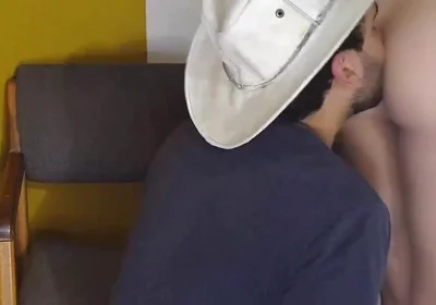 Cute Cowboy Gives His Ass to His Straight Cousin to Get Fucked Creampie