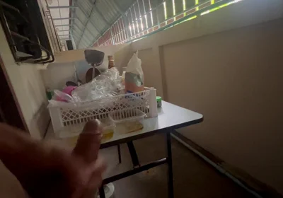 Thai Students Pull off the Back of the Dormitory