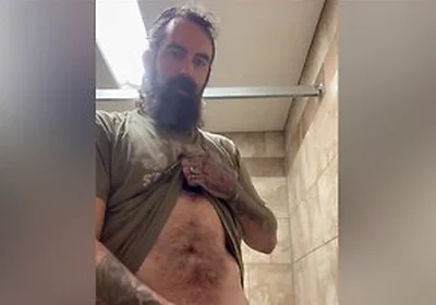 Jacking Off In Home Depot Bathroom: Stepdaddy Needed To Unload And Came All Over The Stall