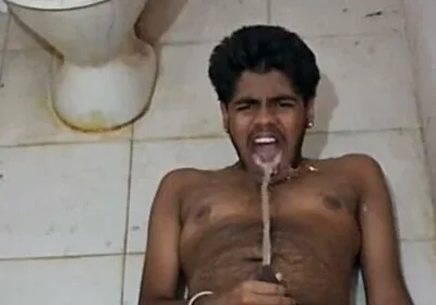 Desi Tamil Piss Drinking Slave