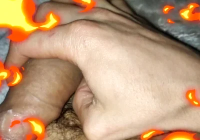 The Man's Huge Cock Is so Hot It Literally Burns!!