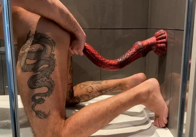 New Unboxing Locked and Fucking Myself with the Juliettoys Nereid 20 Inches Fantasy Dildo