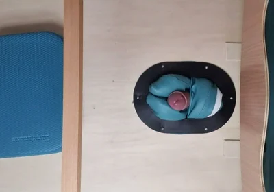 Fucking the Massage Table Below View