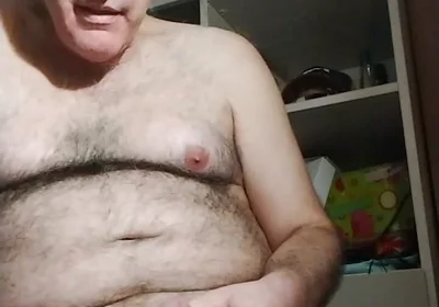 The Cumshot of the Old Pig in Chiara's Hairy Pussy
