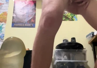 Fleshlight and Dildo Fucking for 12 Minutes Straight, Wet Horny Boy Long and Deep Fuck