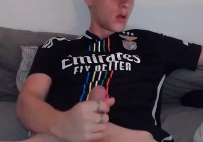Horny Soccer Bro Caught on Webcam