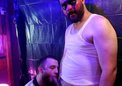Risky BJ at Halloween Party While People Were Watching