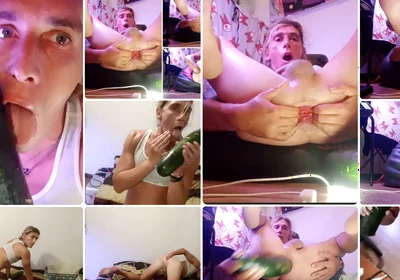 Handsome Young Man Practicing Solo Fisting