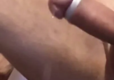 The Puppy's Tail Wags and Drips Until the Final Orgasm