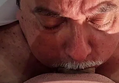 Boy Cumming on Stepdaddy