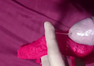Jerking off with My Friend's Thong