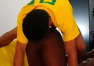 Gifted Short Friend Fucking My Ass Before the Game