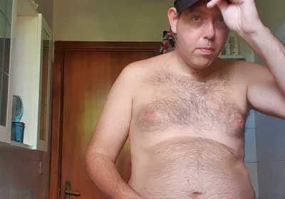 Nude in Bathroom with Hat