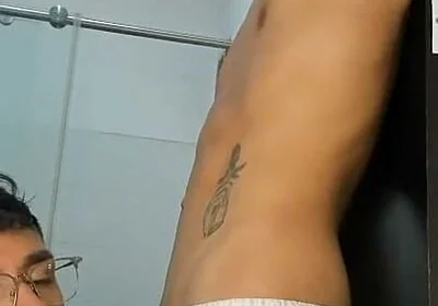 Colombian Latinos Playing in Apartment Bathroom