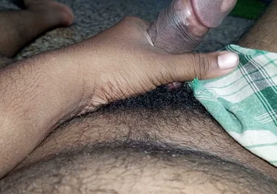 Today My Big Black Penis Handjob with Anal Hole
