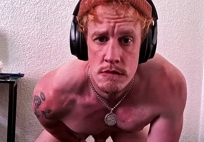 Sniffing and Tasting My Sweaty Piss and Cum Stained Jock While I Goon Out