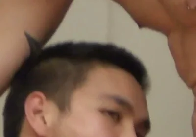 Asian Twink Sucks and Fucks Lucky Dude