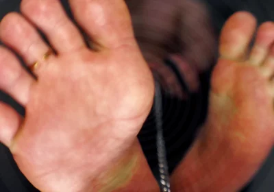 Chained to Master's Feet