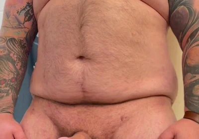 Sexy Tattooed Hairy Bear Stoking
