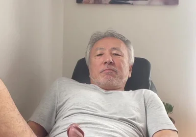 Masturbating My Big Asian Cock
