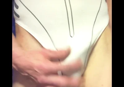 Cdmichelle Wearing White Onepice Bodysuit